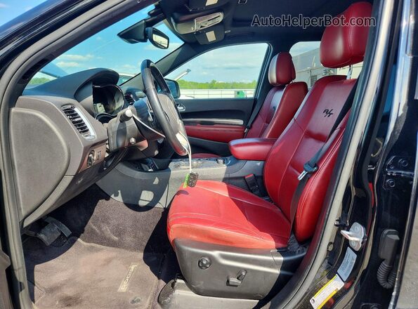 1C4SDJCT7HC893240 2017 DODGE DURANGO Black Widok wnętrza z przodu
