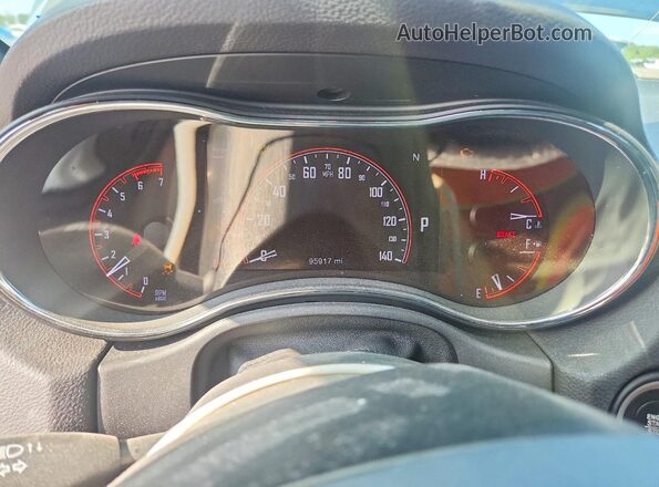 1C4SDJCT7HC893240 2017 DODGE DURANGO Black Widok zestawu wskaźników