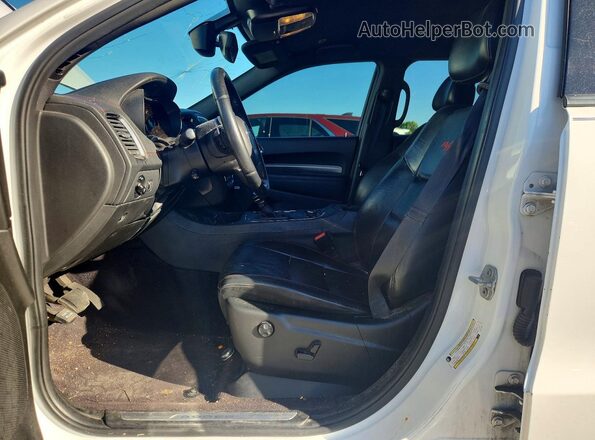 1C4SDJCT7JC101027 2018 DODGE DURANGO White წინა სალონის ხედი