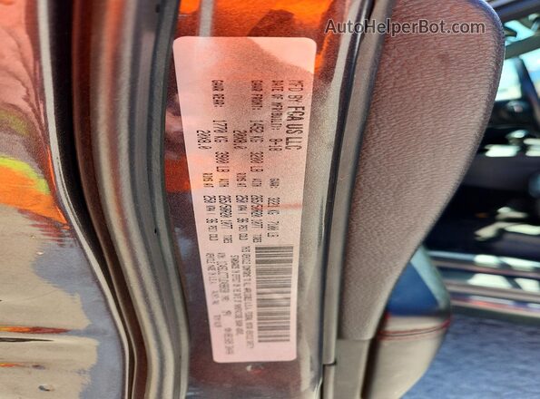 1C4SDJCT7JC498030 2018 DODGE DURANGO Черный Вид наклейки с VIN-кодом