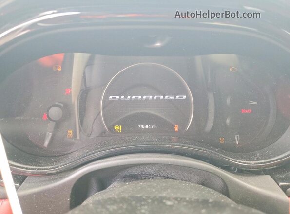 1C4SDJCT7NC222436 2022 DODGE DURANGO White Instrument cluster view