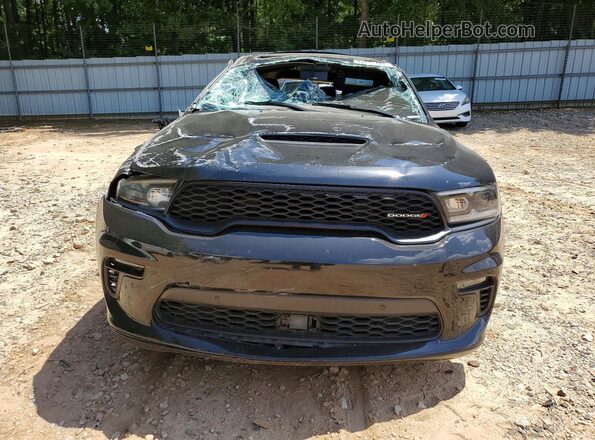 1C4SDJCT7NC225661 2022 DODGE DURANGO Black წინა ხედი