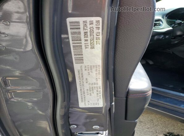 1C4SDJCT7SC523705 2025 DODGE DURANGO Gray 360 interior view