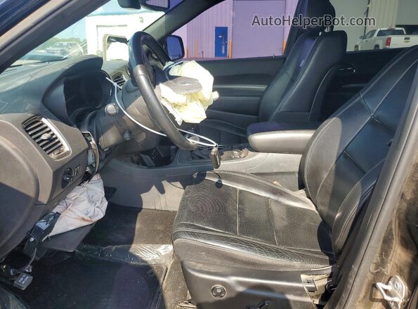 1C4SDJCT8KC651872 2019 DODGE DURANGO Black Widok wnętrza z przodu