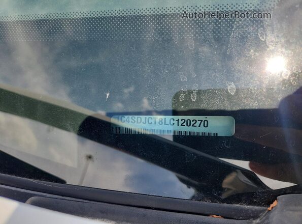 1C4SDJCT8LC120270 2020 DODGE DURANGO White Widok wnętrza 360 stopni