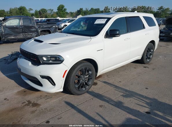 1C4SDJCT8NC221473 2022 DODGE DURANGO White Առջևի ձախ երեք քառորդ տեսարան