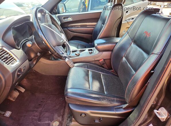 1C4SDJCT9GC385561 2016 DODGE DURANGO Black Widok wnętrza z przodu