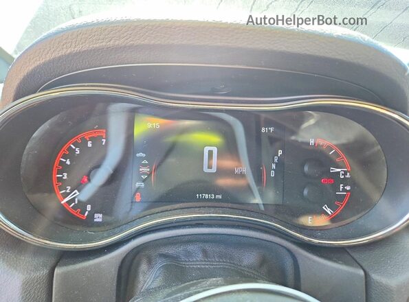 1C4SDJCT9JC176070 2018 DODGE DURANGO Black Vista del cuadro de instrumentos