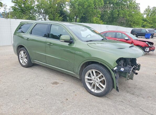 1C4SDJCT9MC641998 2021 DODGE DURANGO Green Przód prawy
