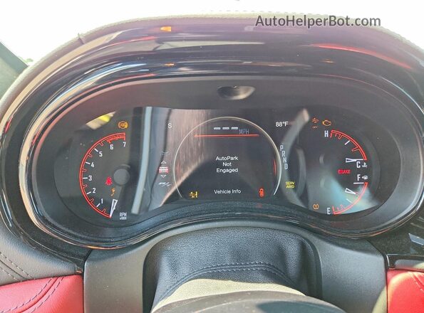 1C4SDJCT9NC100449 2022 DODGE DURANGO Белый Вид щитка приборов