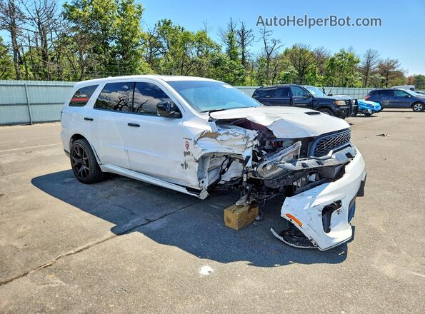 1C4SDJCT9NC100449 2022 DODGE DURANGO Белый Передняя правая четверть