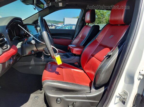 1C4SDJCT9NC100449 2022 DODGE DURANGO Белый Вид салона спереди