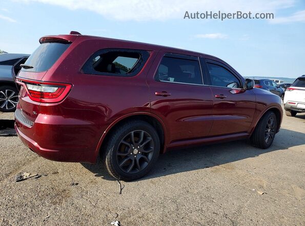 1C4SDJCTXJC187188 2018 DODGE DURANGO Maroon Հետևի աջ