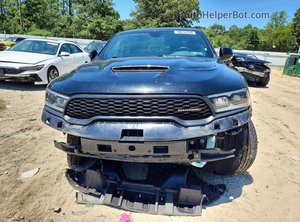1C4SDJCTXMC716076 2021 DODGE DURANGO Black Вид спереду
