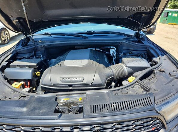 1C4SDJCTXMC716076 2021 DODGE DURANGO Black Вид підкапотного простору