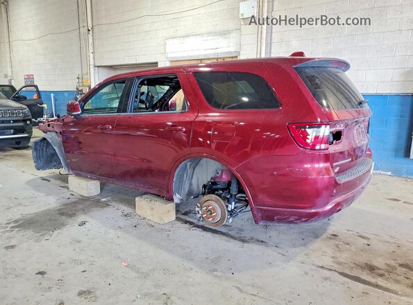 1C4SDJCTXNC186936 2022 DODGE DURANGO Burgundy Trasero izquierdo