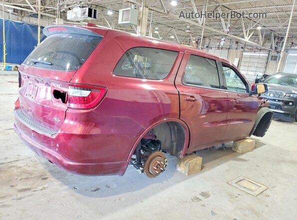 1C4SDJCTXNC186936 2022 DODGE DURANGO Burgundy Trasero derecho
