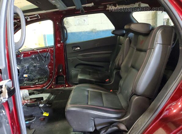 1C4SDJCTXNC186936 2022 DODGE DURANGO Burgundy Vista interior trasera