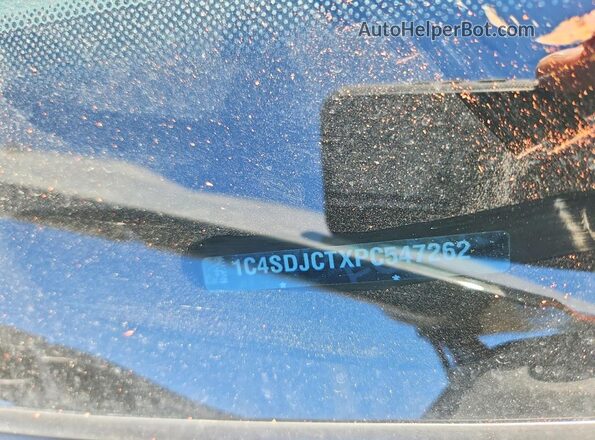1C4SDJCTXPC547262 2023 DODGE DURANGO Gray VIN sticker view