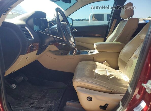 1C4SDJET3GC460641 2016 DODGE DURANGO Maroon Вид салону спереду