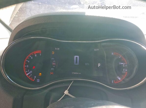 1C4SDJET3GC460641 2016 DODGE DURANGO Maroon Вид щитка приладів
