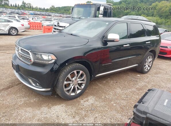 1C4SDJET9HC643933 2017 DODGE DURANGO Black Przód lewy