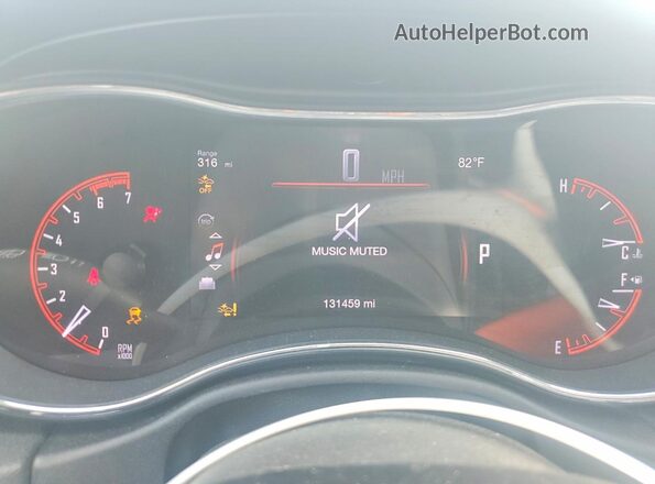 1C4SDJET9HC666919 2017 DODGE DURANGO Gray Սարքավորումների վահանակի տեսք