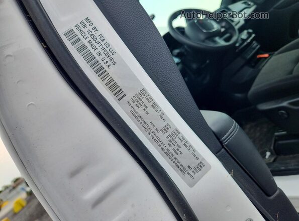 1C4SDJFT1PC591615 2023 DODGE DURANGO White VIN կոդի պիտակի տեսք