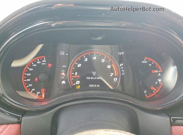 1C4SDJGJ1PC691081 2023 DODGE DURANGO Black Vista del cuadro de instrumentos