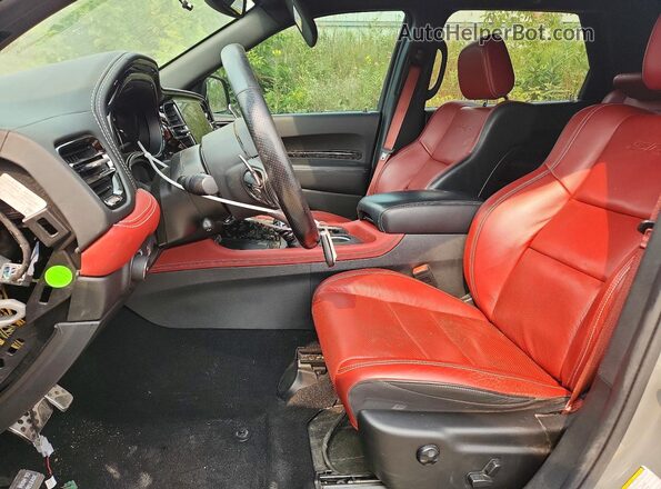 1C4SDJGJ2PC545370 2023 DODGE DURANGO Серый Вид салона спереди