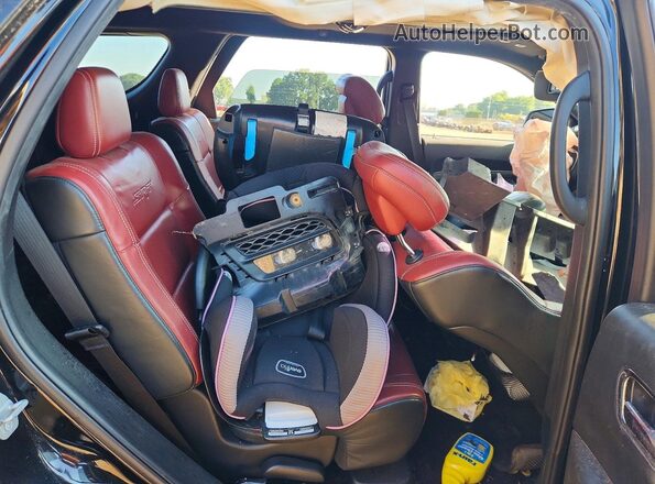1C4SDJGJ4JC159539 2018 DODGE DURANGO Black Вид задньої частини салону