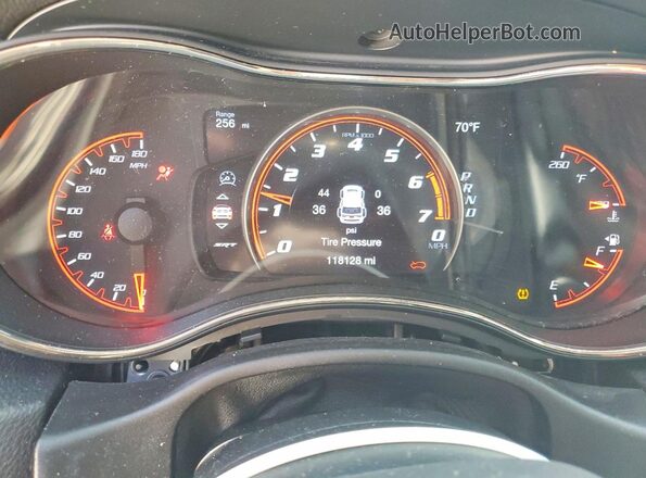 1C4SDJGJ6JC262381 2018 DODGE DURANGO Белый Вид щитка приборов