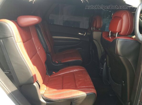 1C4SDJGJ6JC262381 2018 DODGE DURANGO Белый Вид задней части салона