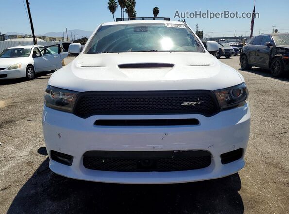 1C4SDJGJ7JC210208 2018 DODGE DURANGO White Widok z przodu