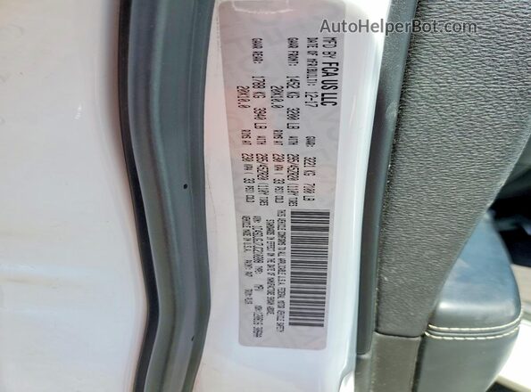1C4SDJGJ7JC210208 2018 DODGE DURANGO White Widok naklejki z numerem VIN