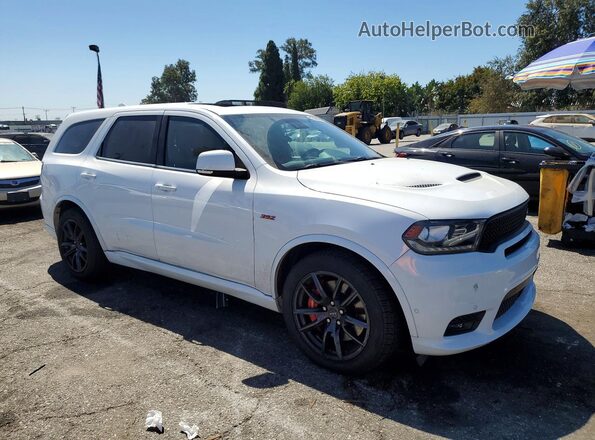 1C4SDJGJ7JC210208 2018 DODGE DURANGO White Przód prawy
