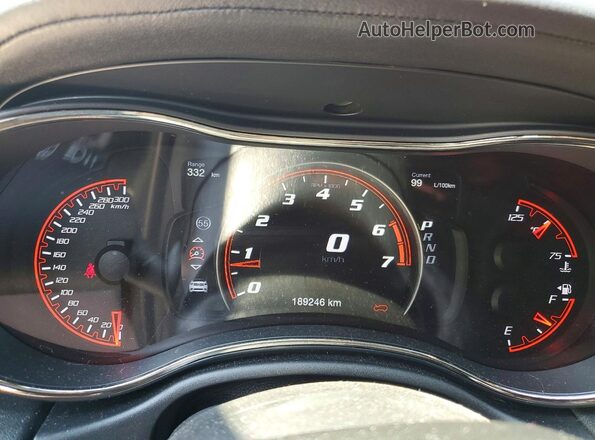 1C4SDJGJ7KC756198 2019 DODGE DURANGO Black Vista del cuadro de instrumentos