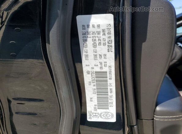 1C4SDJGJ7KC756198 2019 DODGE DURANGO Black Vista de la etiqueta del VIN