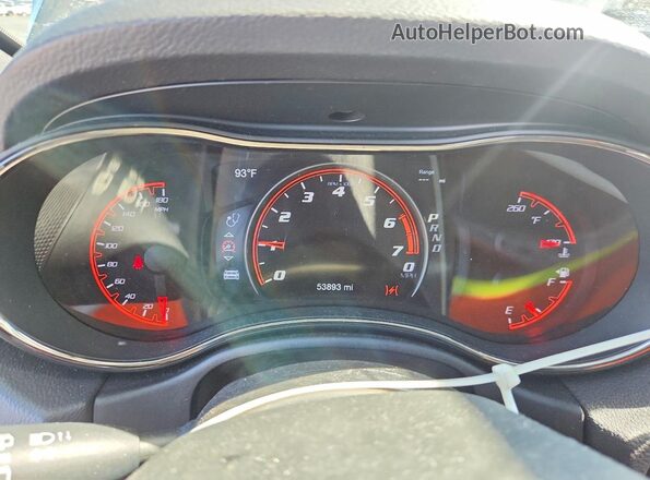 1C4SDJGJ8JC194746 2018 DODGE DURANGO Gray ხელსაწყოთა პანელის ხედი
