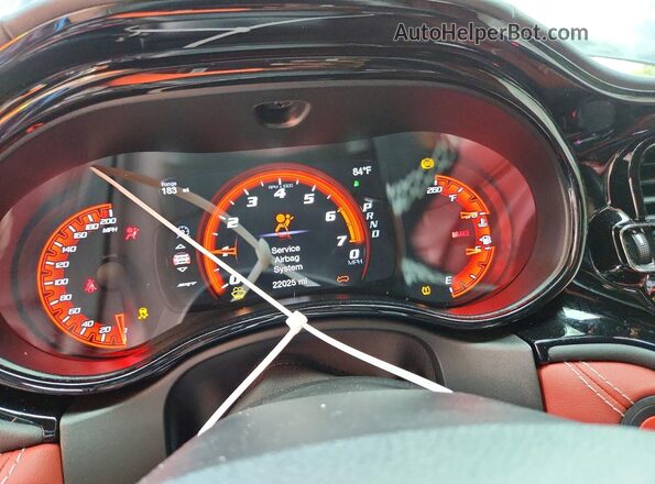 1C4SDJH91MC800929 2021 DODGE DURANGO Черный Вид щитка приборов
