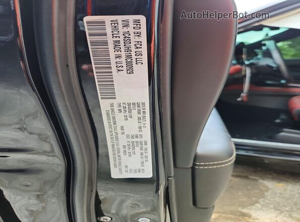 1C4SDJH91MC800929 2021 DODGE DURANGO Черный Вид наклейки с VIN-кодом