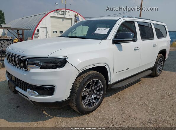 1C4SJSBPXSS535081 2025 JEEP WAGONEER L White Vista tres cuartos delantera izquierda