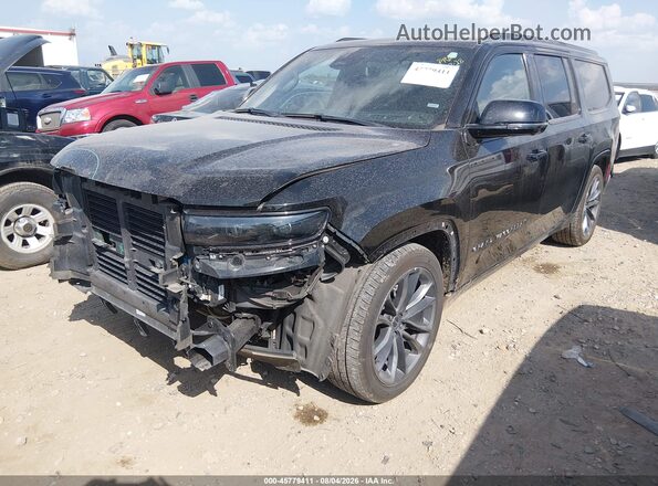 1C4SJSFP1RS158354 2024 JEEP GRAND WAGONEER L Black Առջևի ձախ երեք քառորդ տեսարան