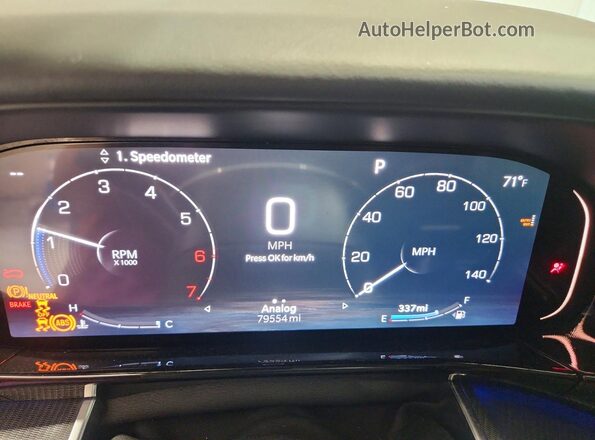 1C4SJSFP7RS120501 2024 JEEP GRAND Black Widok zestawu wskaźników