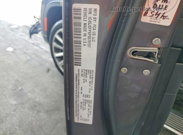 1C4SJSFPXPS578157 2023 JEEP GRAND Charcoal Widok naklejki z numerem VIN