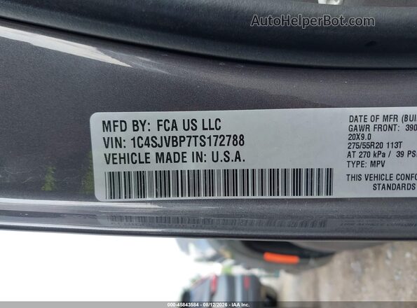 1C4SJVBP7TS172788 2026 JEEP GRAND WAGONEER Gray Widok komory silnika