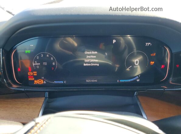 1C4SJVFJ0NS107967 2022 JEEP GRAND Silver Instrument cluster view