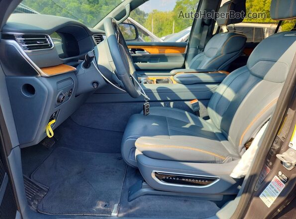 1C4SJVFJ4NS110712 2022 JEEP GRAND Gray წინა სალონის ხედი