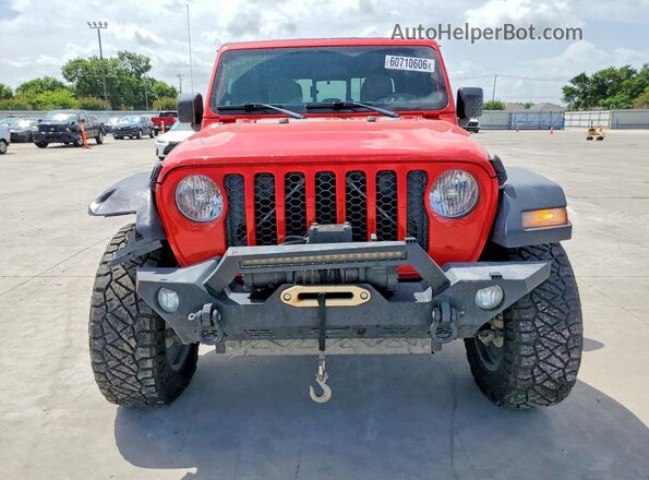 1C6HJTAG0LL108335 2020 JEEP GLADIATOR Red Դիմացի տեսք