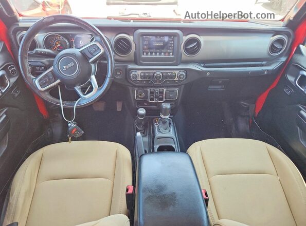 1C6HJTAG0LL108335 2020 JEEP GLADIATOR Red Առջևի վահանակի տեսք